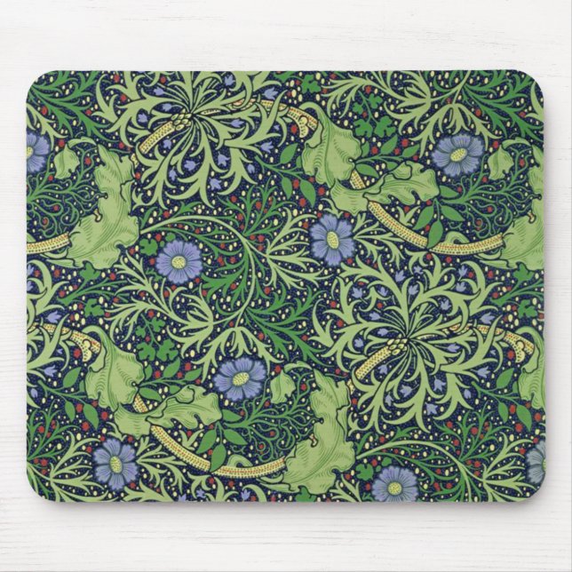 Seaweed art nouveau design by William Morris Mouse Mat (Front)