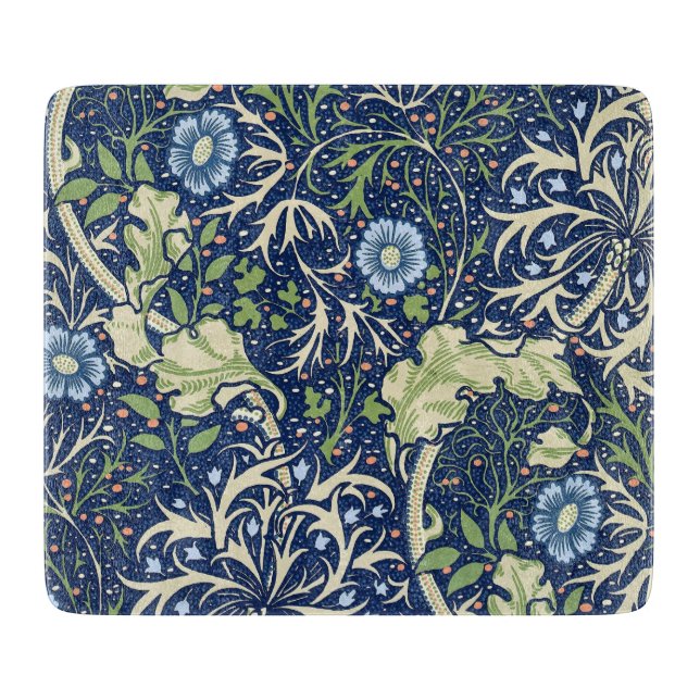 Seaweed (by William Morris) Cutting Board (Front)