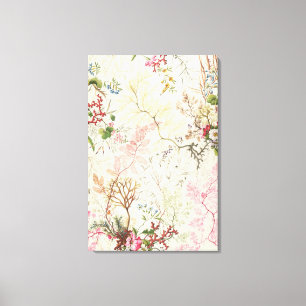 Seaweed design for silk material (w/c on paper) canvas print