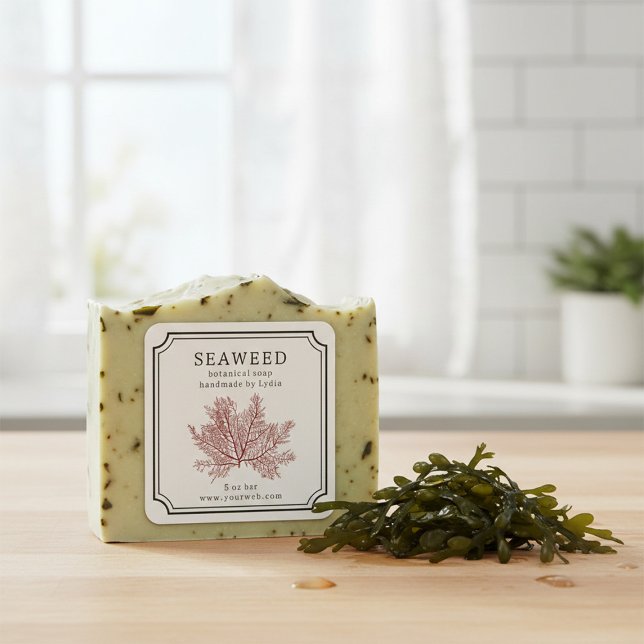Seaweed Handmade Soap Label (Creator Uploaded)