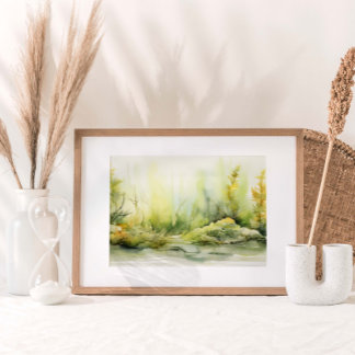 Seaweed Kelp Garden Watercolor Print