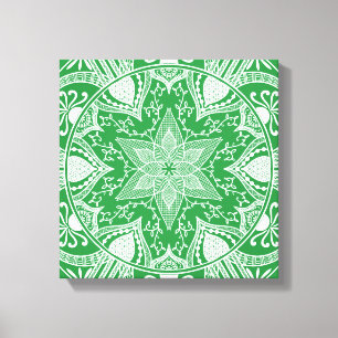 Seaweed Mandala Canvas Print