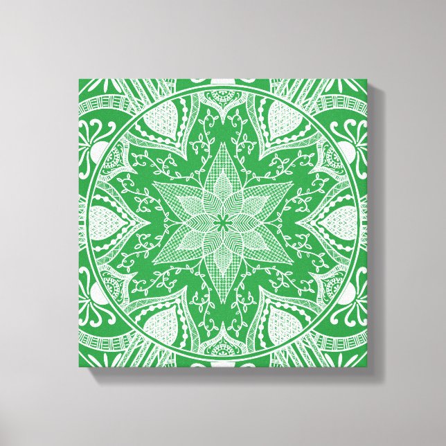 Seaweed Mandala Canvas Print (Front)