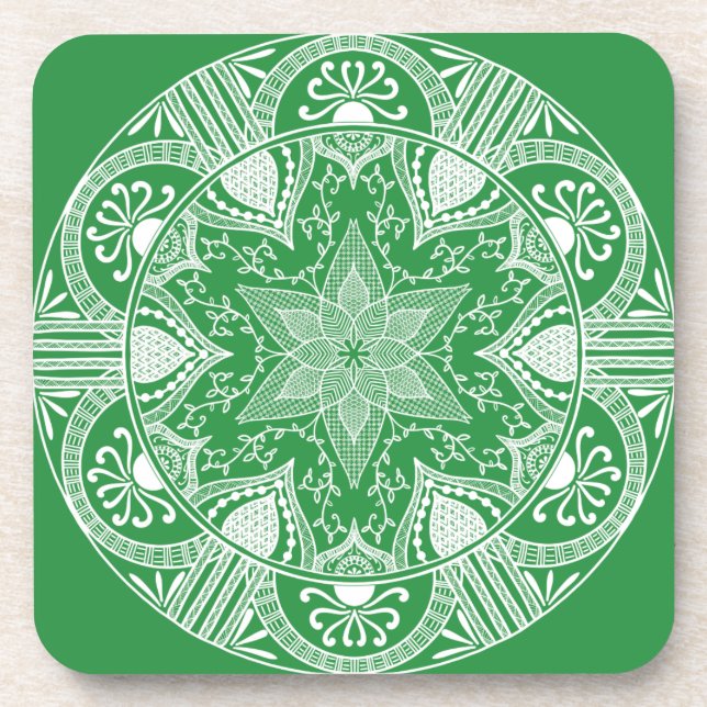Seaweed Mandala Coaster (Front)