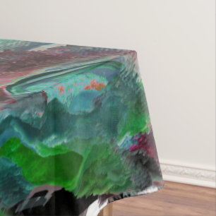 Seaweed or sea corals with wave effect tablecloth