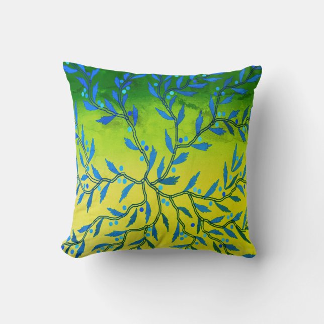 Seaweed Throw Pillow (Front)