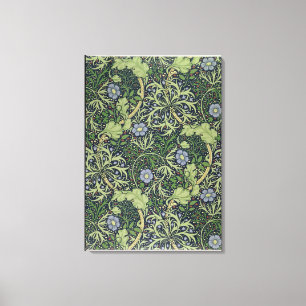 Seaweed Wallpaper Design, printed by John Henry De Canvas Print