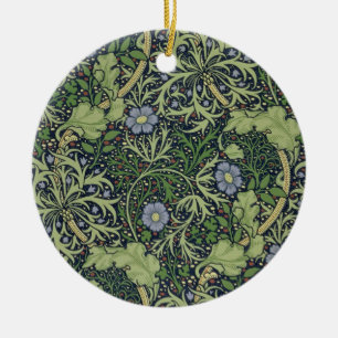 Seaweed Wallpaper Design, printed by John Henry De Ceramic Tree Decoration