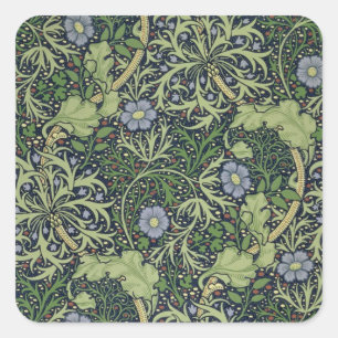 Seaweed Wallpaper Design, printed by John Henry De Square Sticker