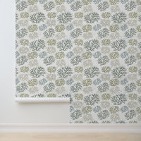 Seaweed Watercolor Oceanic Botanical Pattern
