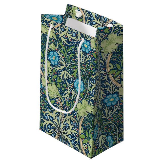 Seaweed, William Morris Small Gift Bag (Front Angled)