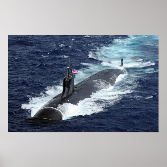 Seawolf-class attack submarine USS Connecticut Poster (Front)