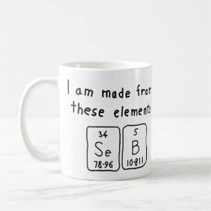Seb periodic table name mug