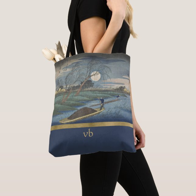 Seba by Utagawa Hiroshige Tote Bag (Close Up)