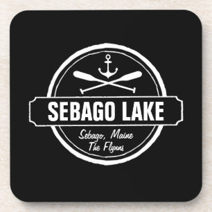 SEBAGO LAKE MAINE PERSONALIZED TOWN AND NAME COASTER