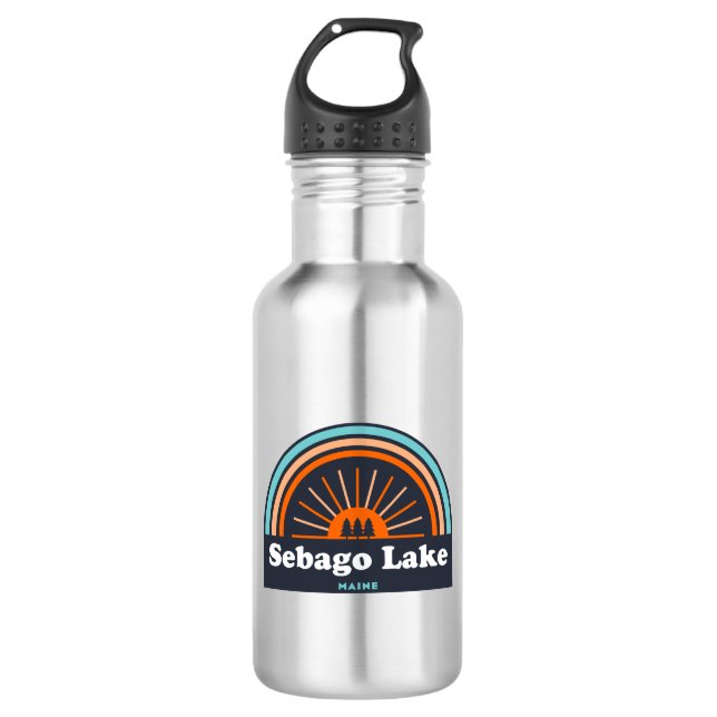 Sebago Lake Maine Rainbow 532 Ml Water Bottle (Front)