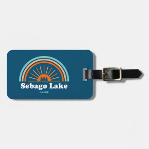 Sebago Lake Maine Rainbow Luggage Tag