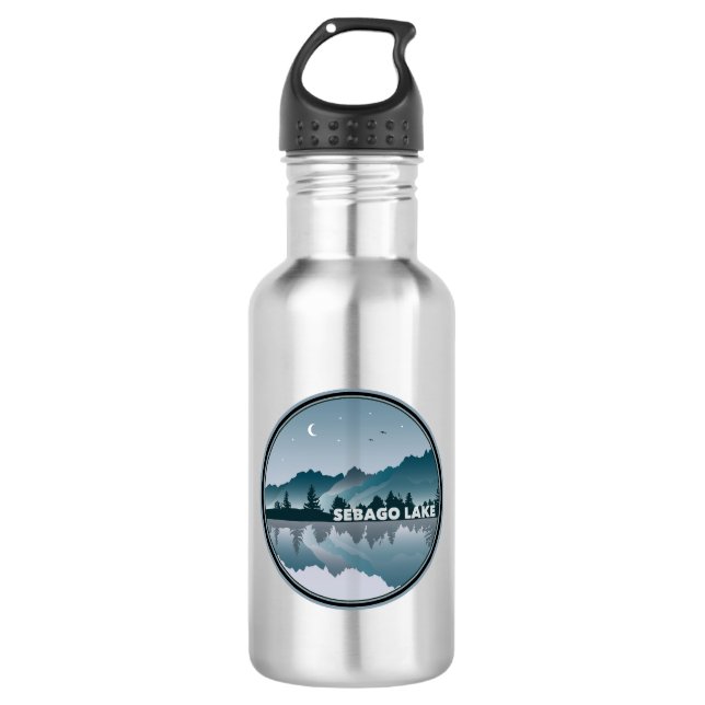 Sebago Lake Maine Reflection 532 Ml Water Bottle (Front)