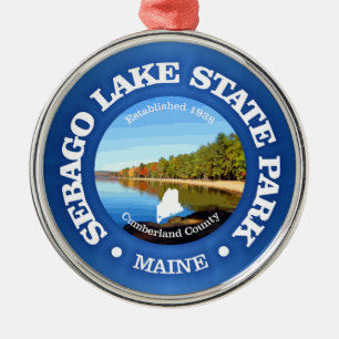 Sebago Lake SP Metal Tree Decoration