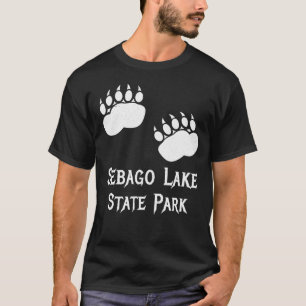 Sebago Lake State Park Maine Bear Paw Claws Campin T-Shirt
