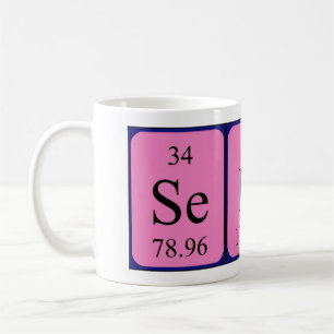 Sebas periodic table name mug