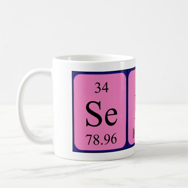 Sebas periodic table name mug (Left)