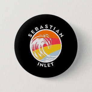 Sebastian Inlet Retro 6 Cm Round Badge