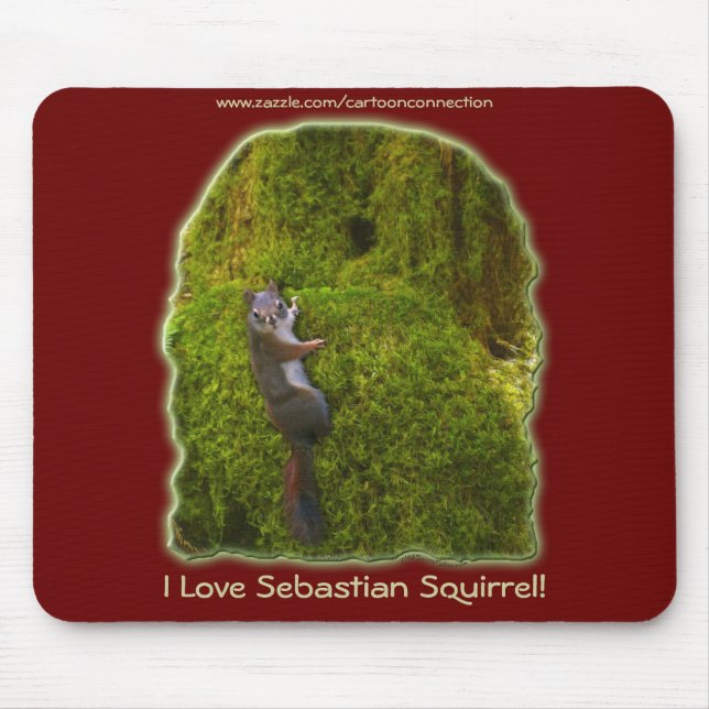 SEBASTIAN SQUIRREL KIDS Gifts Mouse Mat (Front)