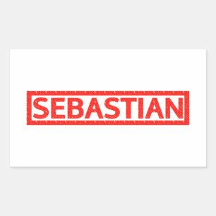 Sebastian Stamp Rectangular Sticker