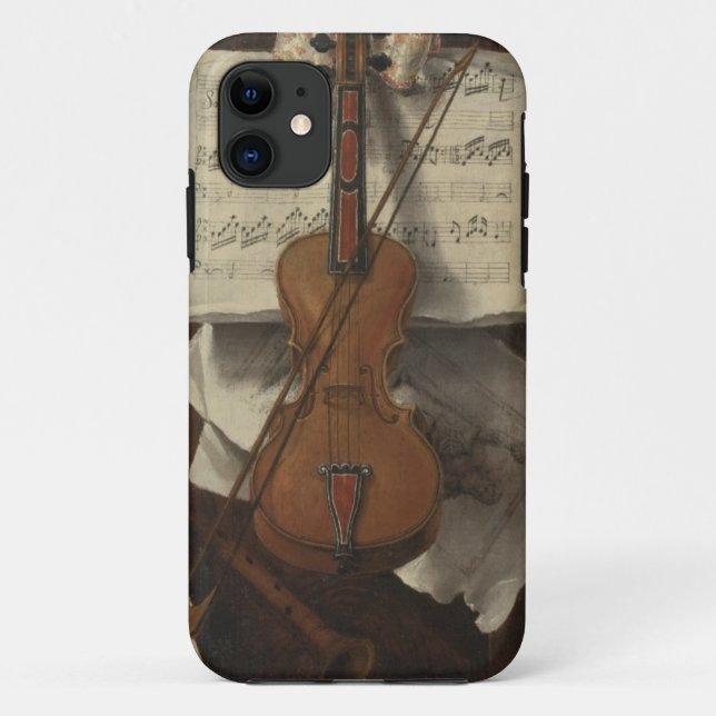 Sebastiano Lazzari Trompe - Violin and Music Notes Case-Mate iPhone Case (Back)