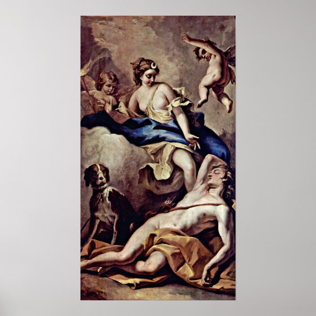 Sebastiano Ricci - Selene and Endymion, Poster (Front)