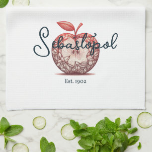Sebastopol California Gravenstein Apple Fair  Tea Towel