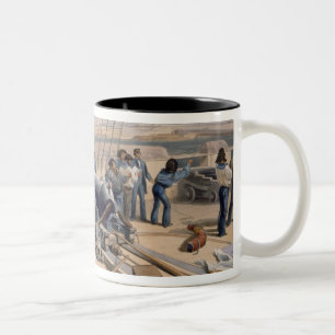 Sebastopol from the Sea, plate from 'The Seat of W Two-Tone Coffee Mug