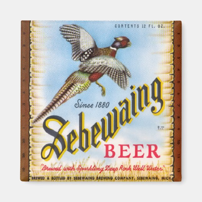 Sebewaing Beer Magnet (Front)
