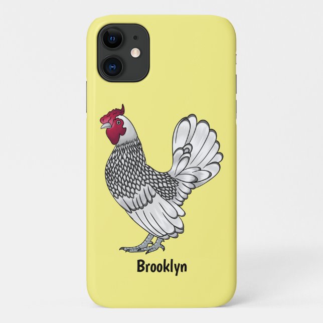 Sebright chicken cartoon illustration Case-Mate iPhone case (Back)