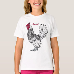 Sebright chicken cartoon illustration T-Shirt