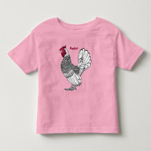 Sebright chicken cartoon illustration toddler T-Shirt