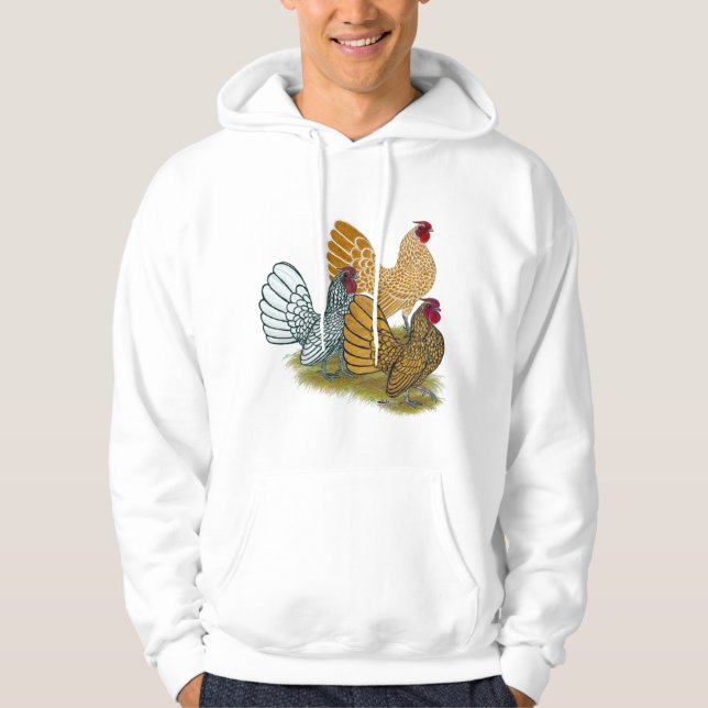 Sebright Rooster Assortment Hoodie (Front)