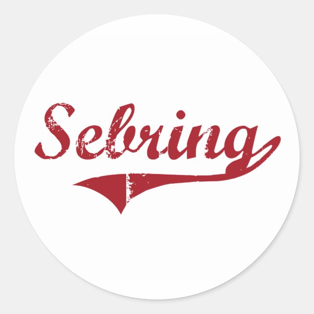 Sebring Ohio Classic Design Classic Round Sticker (Front)