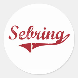 Sebring Ohio Classic Design Round Sticker