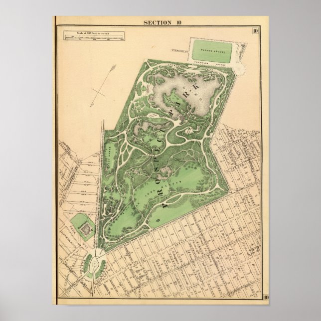 Sec 10 Brooklyn map Poster (Front)