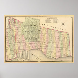 Sec 6 Brooklyn map Poster