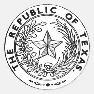 Secede Republic of Texas Classic Round Sticker