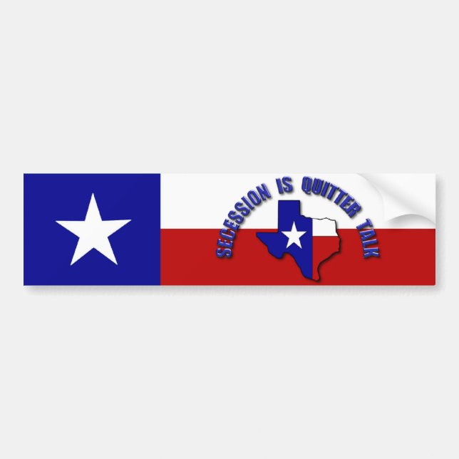 Secession is Quitter Talk Bumper Sticker (Front)