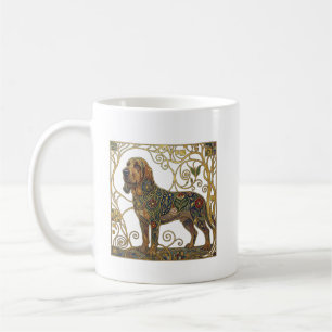 secession style bloodhound coffee mug