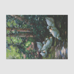 Sechs Enten in Wasser by Alexander Koester Tissue Paper