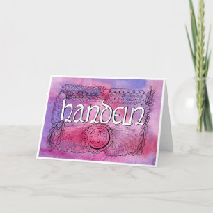 Sechste Regel der Gelassenheit – HANDELN Faltkarte Thank You Card