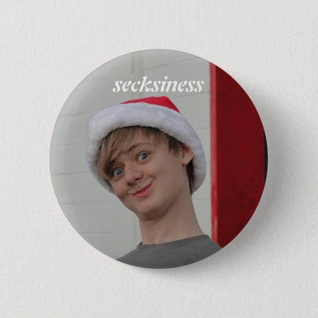 secksiness Christmas button (Front)
