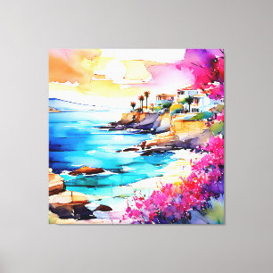 "Secluded Beach" Canvas Print