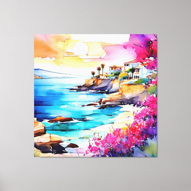 "Secluded Beach"  Canvas Print (Front)